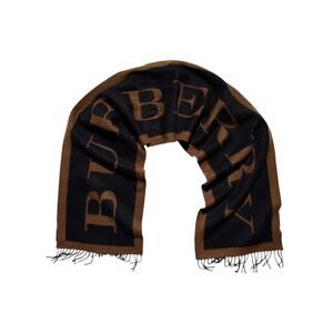 Spellout cashmere scarf